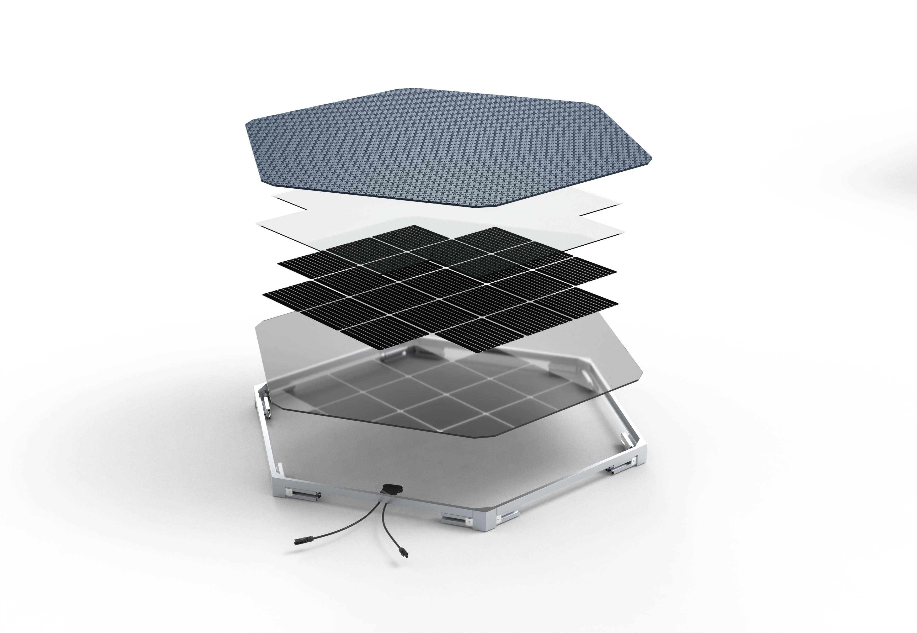 Solar power generation floor tiles